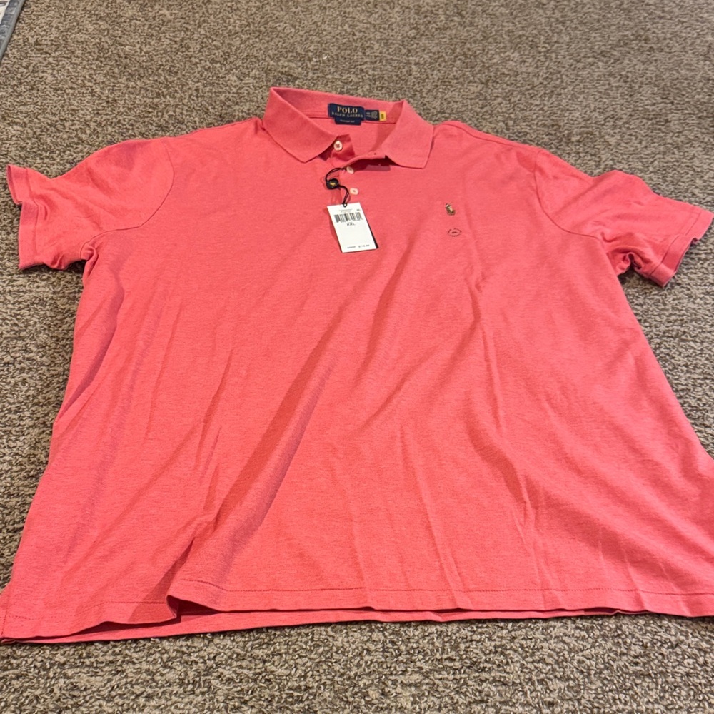 Polo by Ralph Lauren Men's Coral Polo Shirt